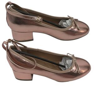 Aerosoles Shoes Girls Size 2  Milena Pumps Rose Gold Ankle Strap